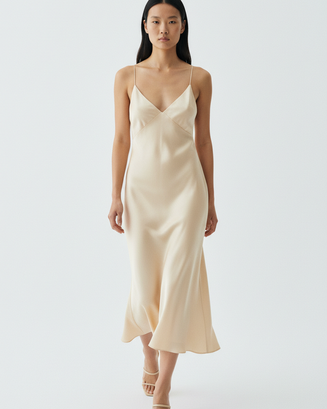 The Slip Dress — Walking Motion, Bone