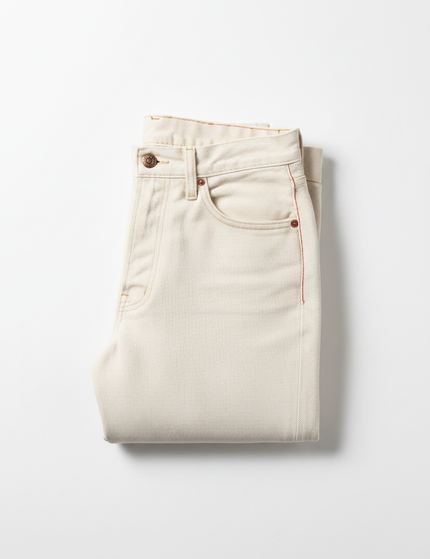 The Straight-Leg Jean, Ecru — Packshot