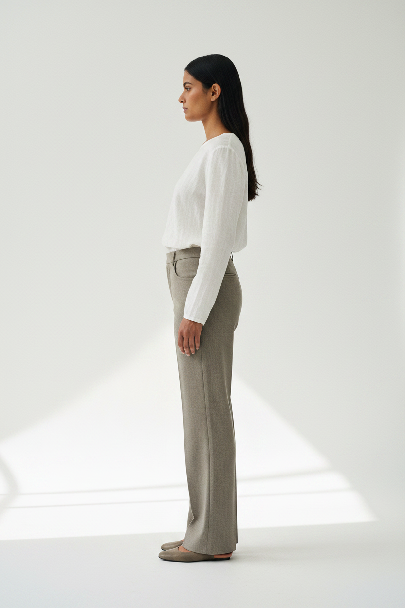 The Straight-Leg Trouser — Side Profile
