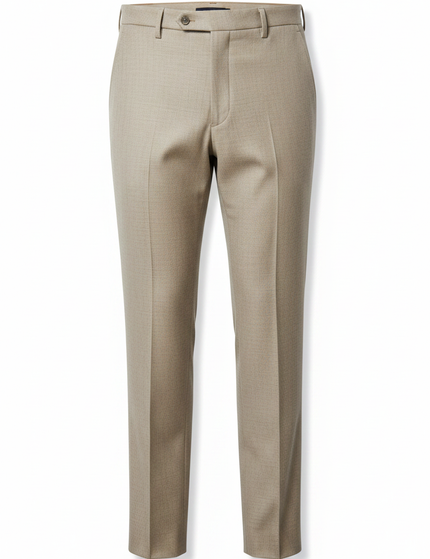 The Straight-Leg Trouser — Stone Packshot