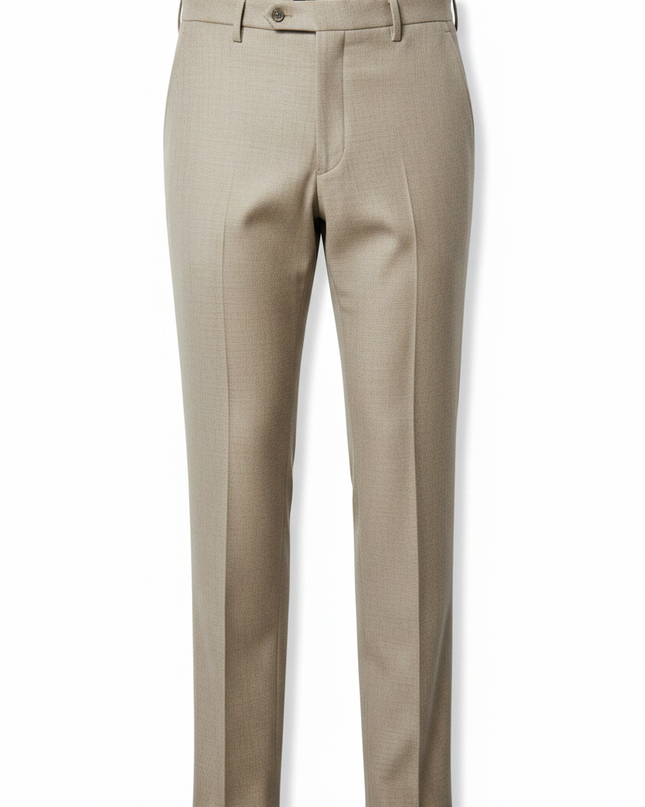 The Straight-Leg Trouser — Stone Packshot