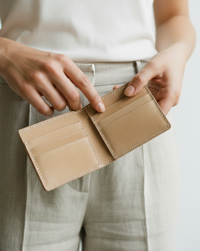 The Suede Card Holder – Detail Crop