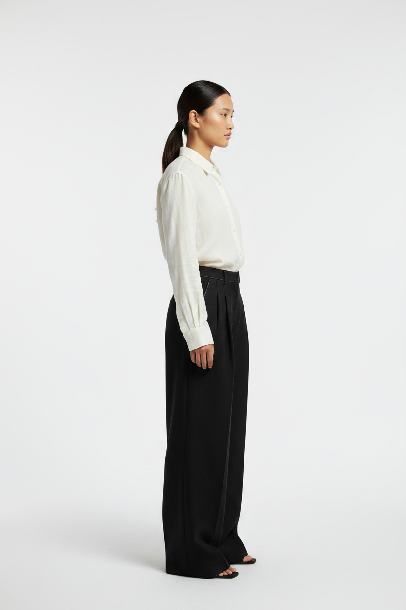 The Tailored Trouser, Wide — Side