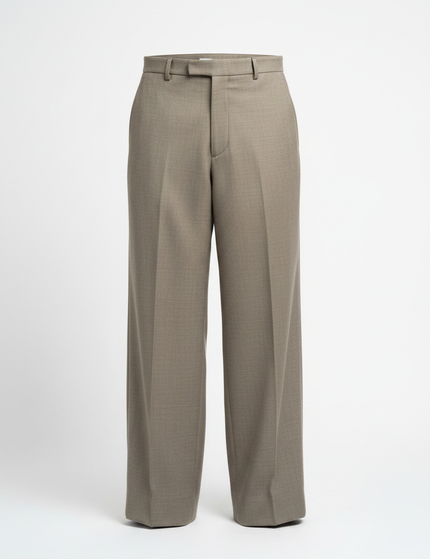 The Wide-Leg Trouser, Stone — Packshot