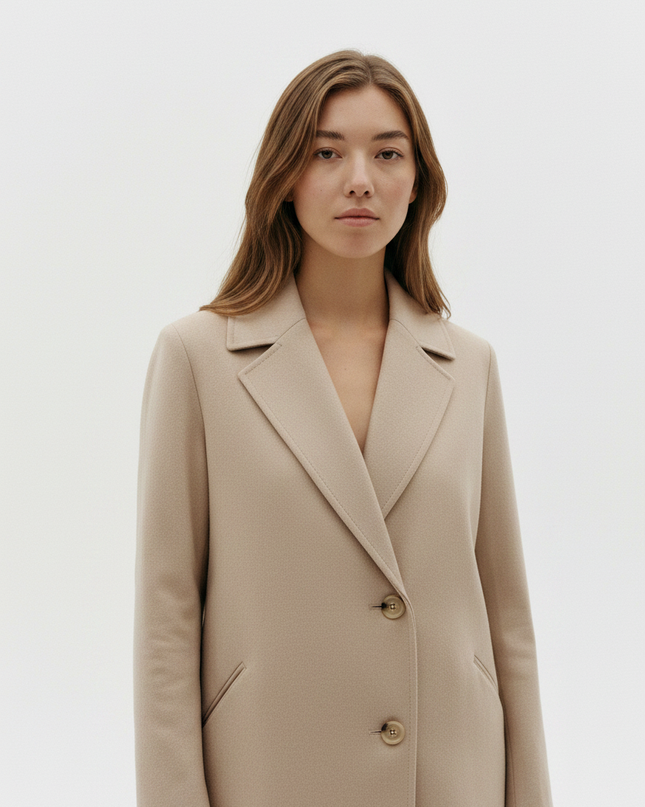 The Wool Coat – Stone Detail