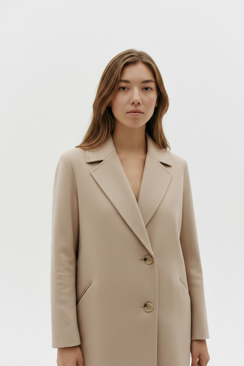 The Wool Coat – Stone Detail