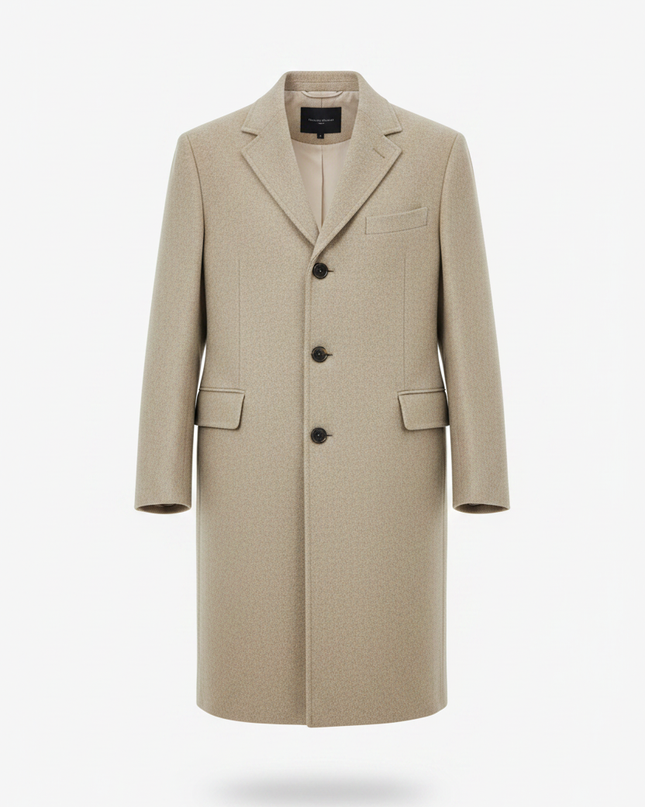 The Wool Coat – Stone Packshot