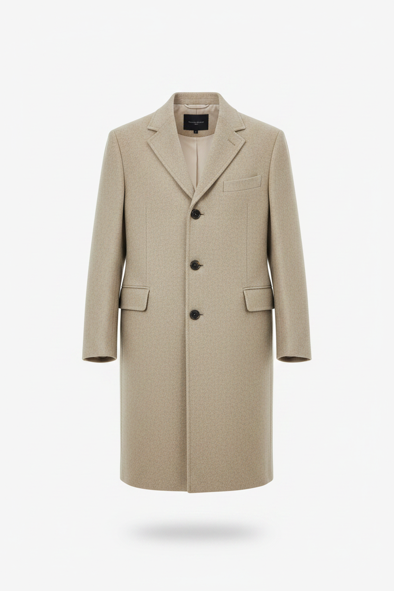 The Wool Coat – Stone Packshot