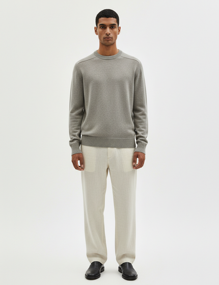 The Wool Crew Sweater — Front Full Body