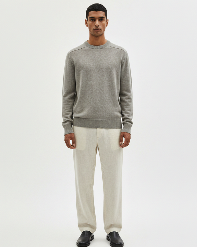 The Wool Crew Sweater — Front Full Body