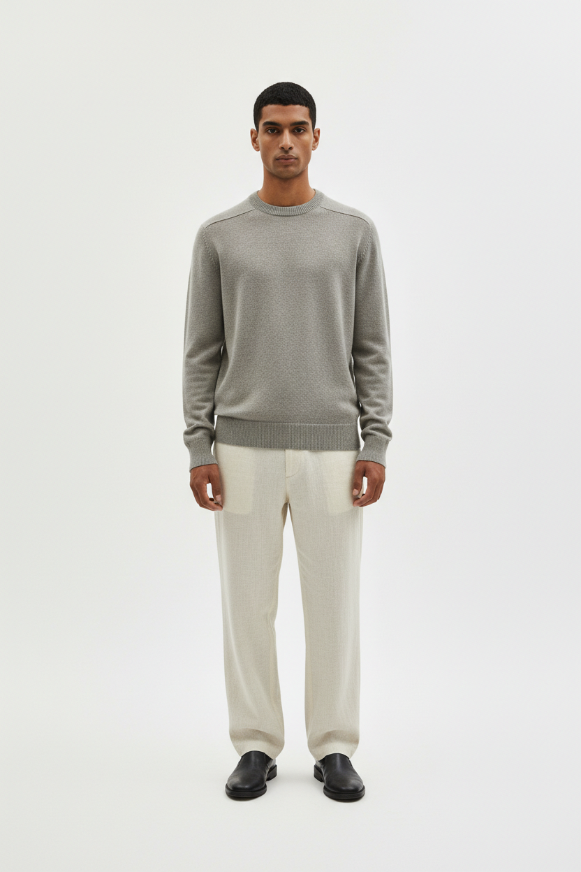 The Wool Crew Sweater — Front Full Body