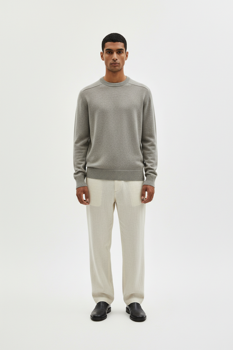 The Wool Crew Sweater — Front Full Body