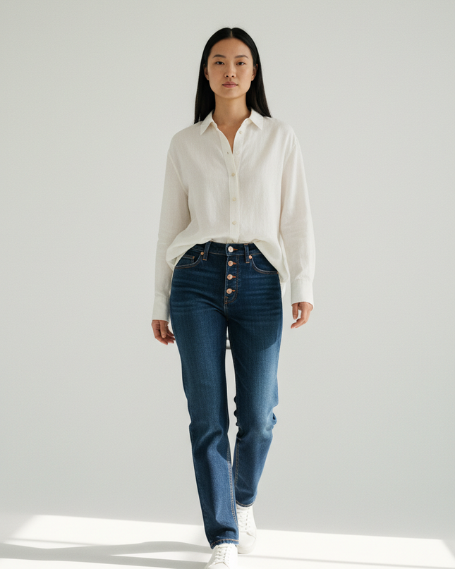 Walking Motion — The Straight-Leg Jean, Indigo