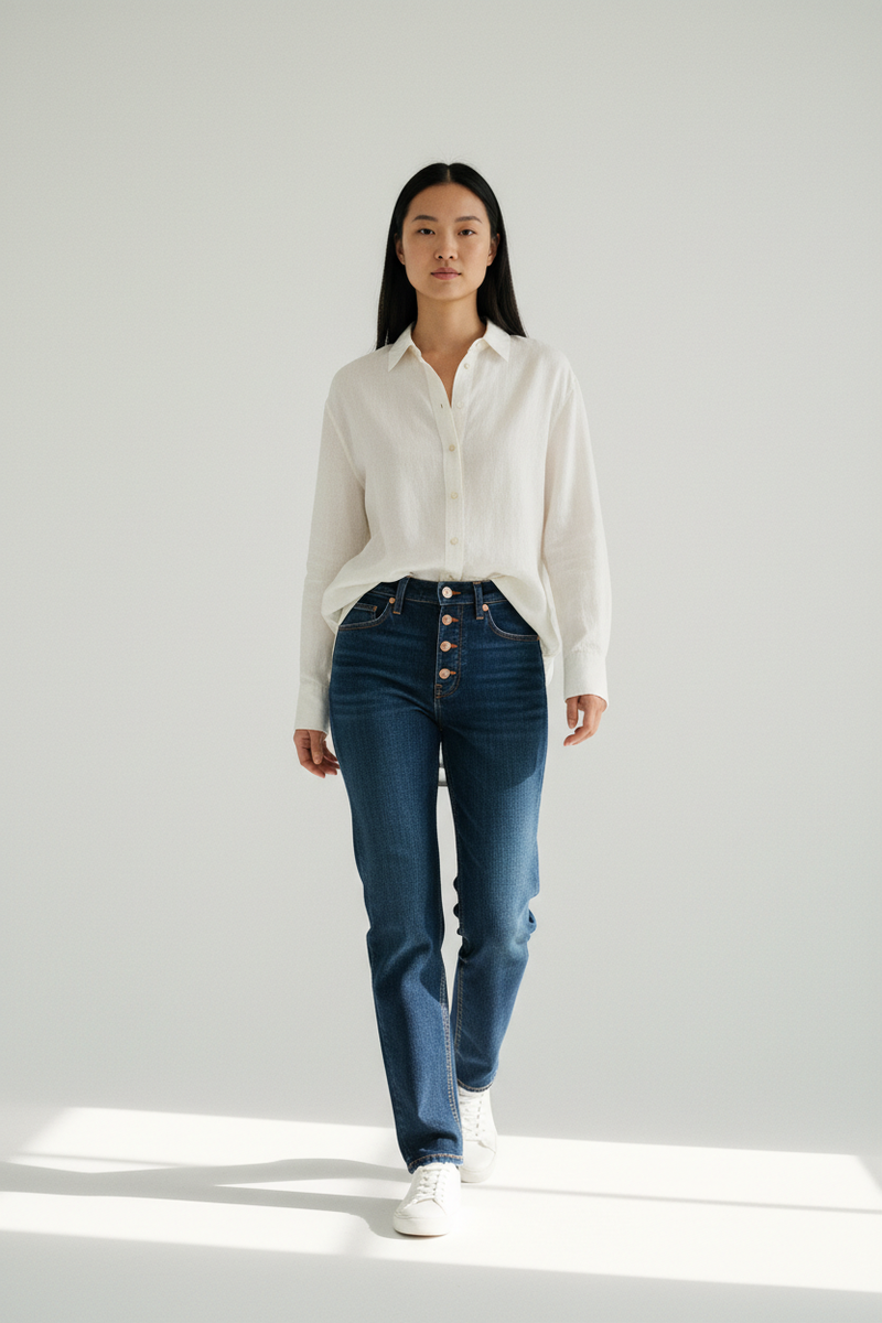 Walking Motion — The Straight-Leg Jean, Indigo